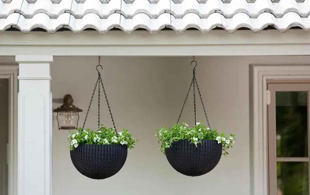 Hanging Planter Set of 2 - Graphite