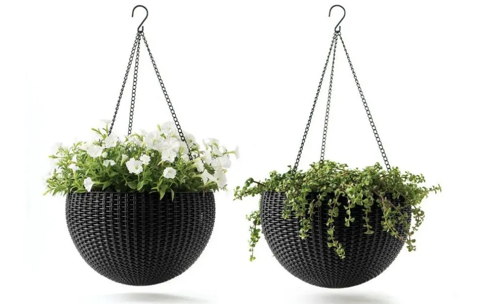 Hanging Planter Set of 2 - Graphite