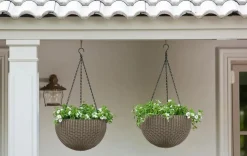 Hanging Planter Set of 2 - Brown