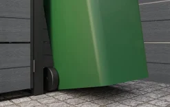 Hide Away Trash Can Storage Shed - Graphite