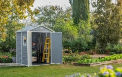 Manor 6x8 Storage Shed - Grey