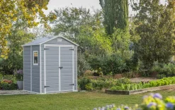Manor 6x8 Storage Shed - Grey