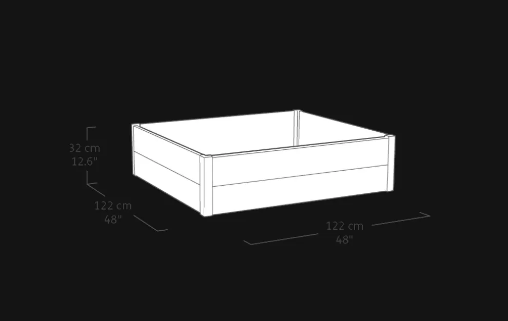 Maple Raised Garden Bed - Graphite