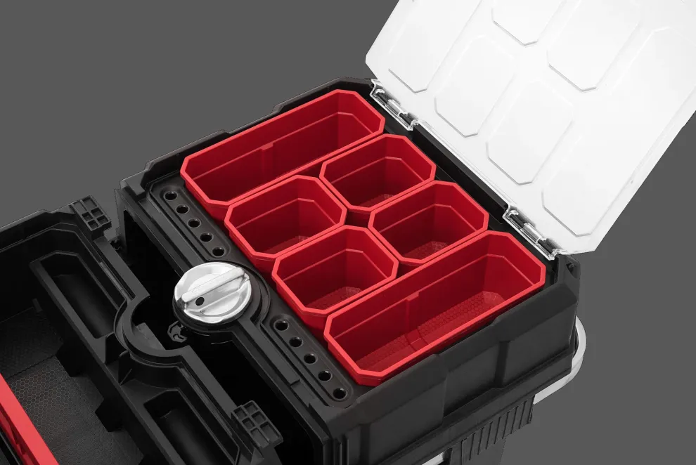 Masterloader Rolling Tool Box with Cantilever Organizer - Black