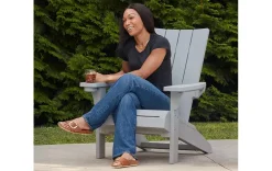 Modern Adirondack Chair - Grey