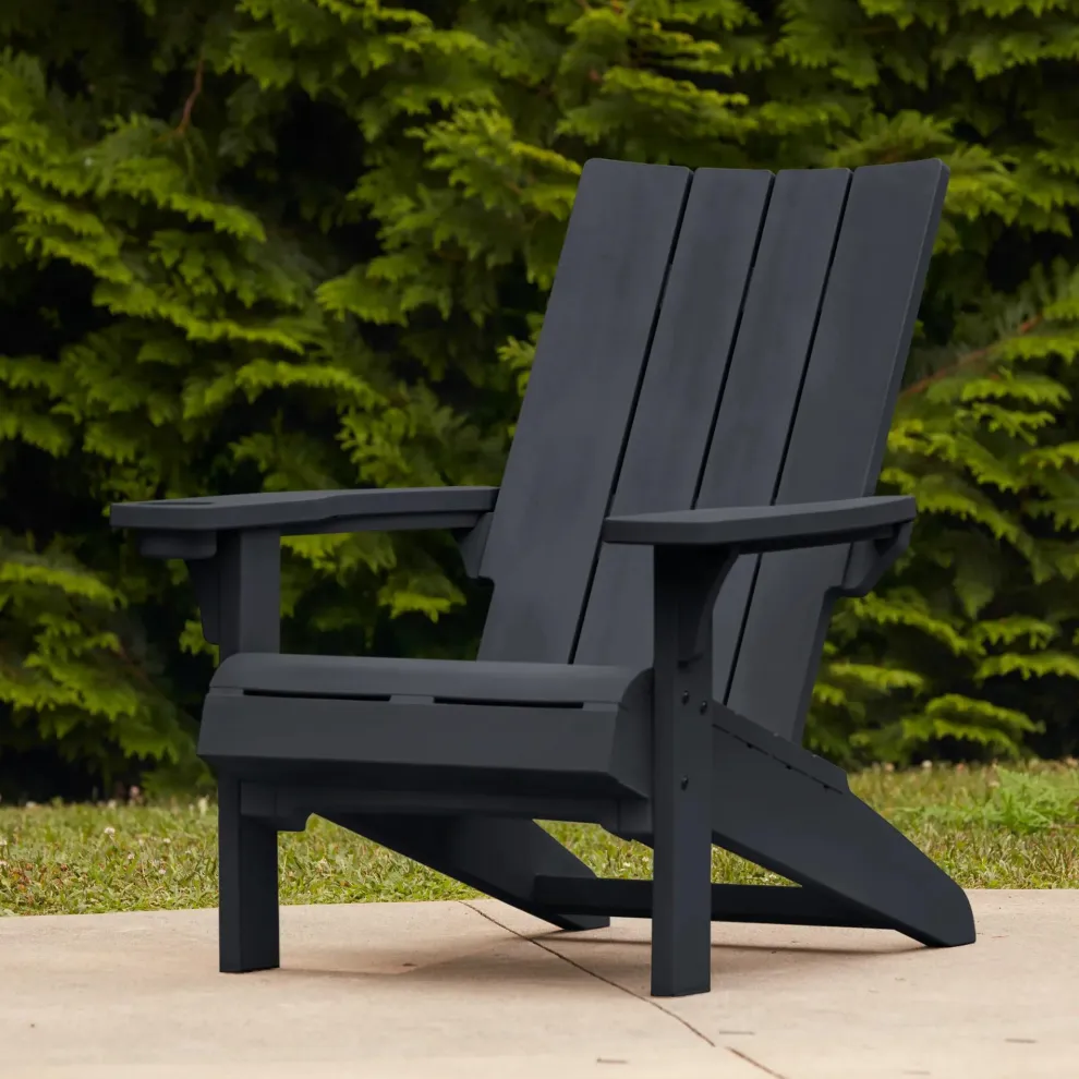 Modern Adirondack Chair - Graphite