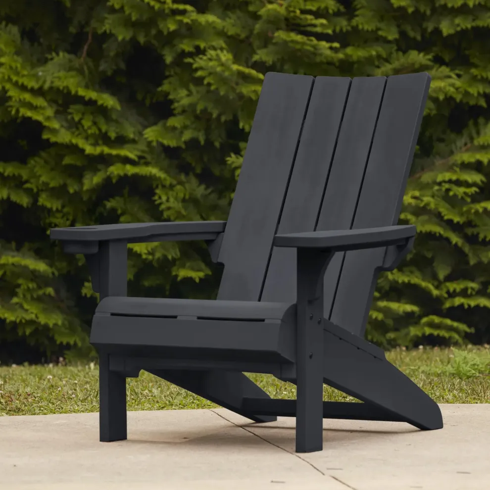 Modern Adirondack Chair - Graphite
