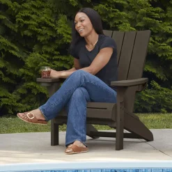 Modern Adirondack Chair - Brown