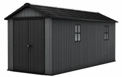 Newton Plus 7.5x17 Storage Shed - Graphite