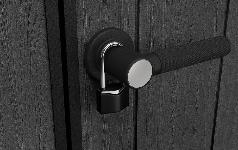 Newton Plus 7.5x17 Storage Shed - Graphite