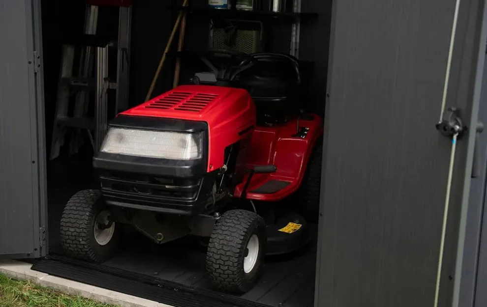 Newton Plus 7.5x17 Storage Shed - Graphite