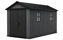 Newton Plus 7.5x13 Storage Shed - Graphite