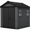 Newton Plus 7.5x7 Storage Shed - Graphite