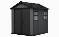 Newton Plus 7.5x7 Storage Shed - Graphite