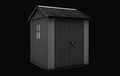 Newton Plus 7.5x7 Storage Shed - Graphite
