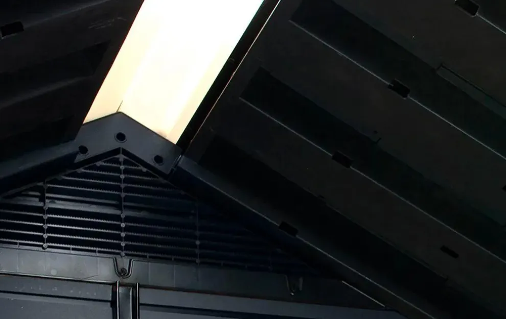 Newton Plus 7.5x7 Storage Shed - Graphite