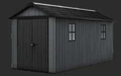 Newton Plus 7.5x15 Storage Shed - Graphite