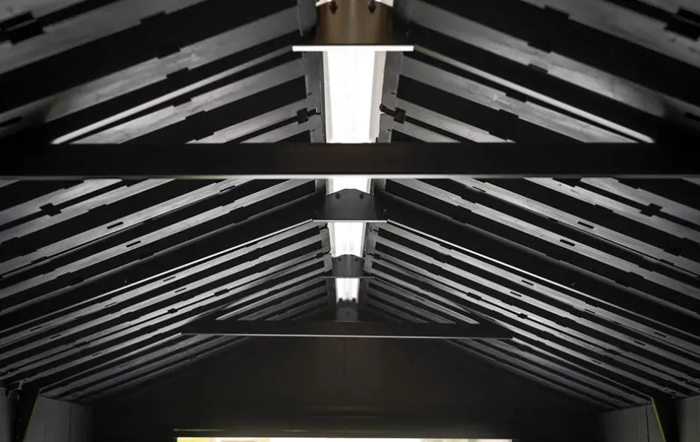 Newton Plus 7.5x15 Storage Shed - Graphite