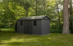 Newton Plus 7.5x15 Storage Shed - Graphite