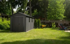 Newton Plus 7.5x15 Storage Shed - Graphite