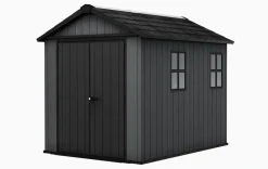 Newton Plus 7.5x9 Storage Shed - Graphite