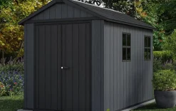 Newton Plus 7.5x9 Storage Shed - Graphite