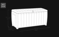Novel 90 Gallon Deck Box - Black
