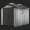 Oakland 7.5x9 Storage Shed - Grey