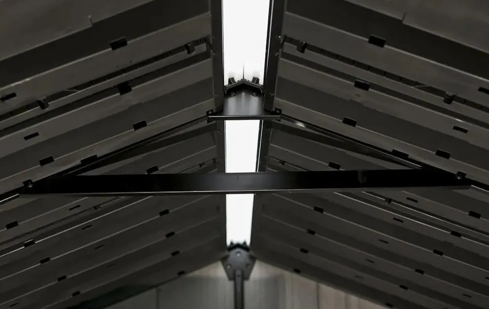 Oakland 7.5x15 Storage Shed - Grey