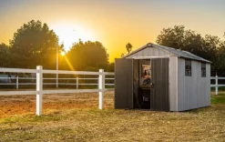 Oakland 7.5x13 Storage Shed - Grey