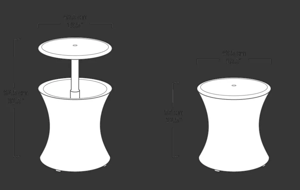 Pacific 7.5 Gallon Cool Bar - Brown