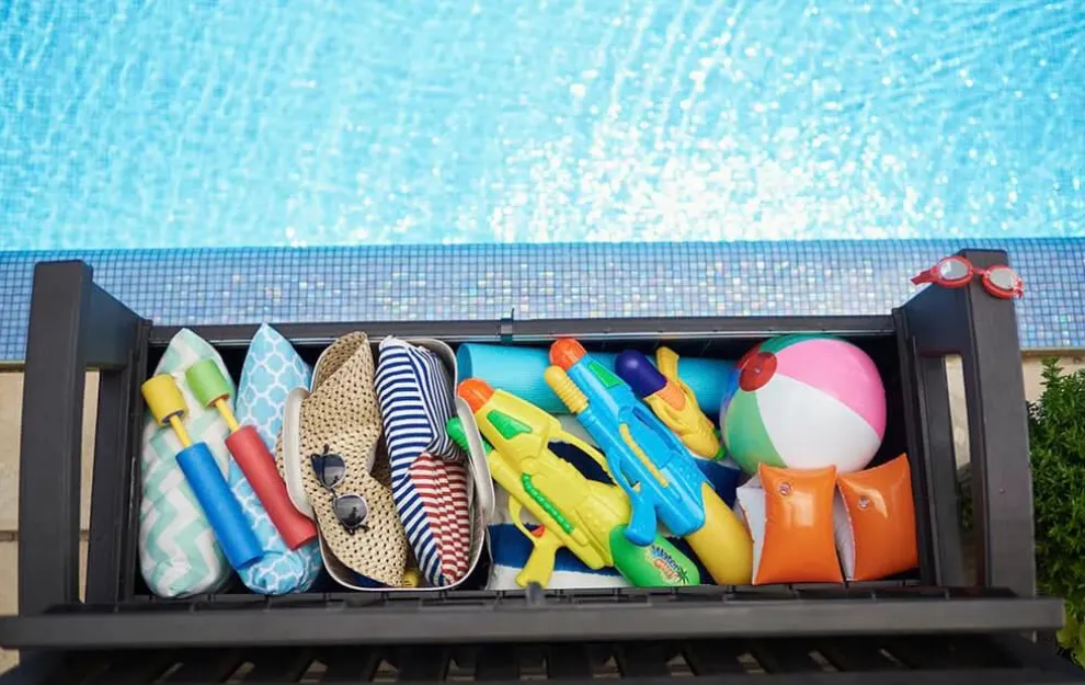 Patio 60 Gallon Outdoor Storage Bench - Brown