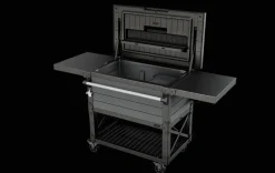 Patio Cooler & Beverage Cart - Graphite