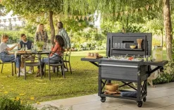 Patio Cooler & Beverage Cart - Graphite