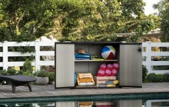 Patio Store Storage Shed - Grey