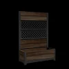 Rhumbos 26 Gallon Privacy Screen Planter - Rosewood Brown