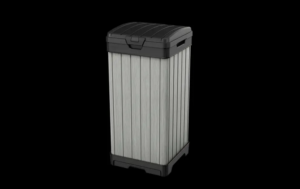 Rockford Outdoor Trash Can - Grey