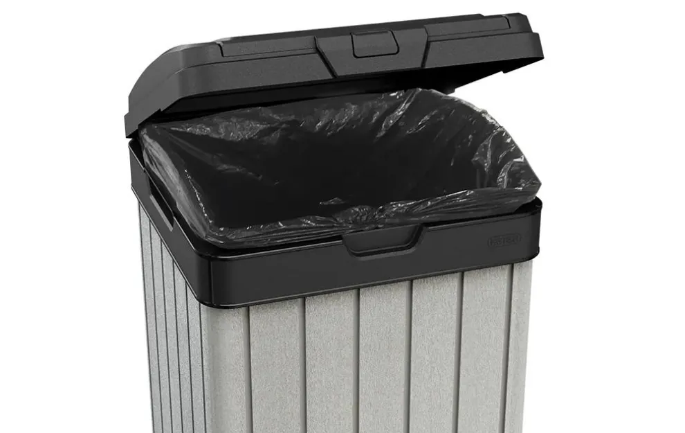 Rockford Outdoor Trash Can - Grey