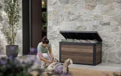 Signature 100 Gallon Deck Box - Walnut Brown