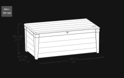 Signature 120 Gallon Deck Box - Walnut Brown