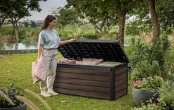 Signature 150 Gallon Deck Box - Rosewood Brown