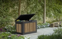 Signature 50 Gallon Deck Box - Oak Brown