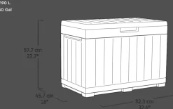 Signature 50 Gallon Deck Box - Oak Brown