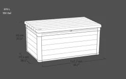 Signature 150 Gallon Deck Box - Walnut Brown