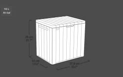 Signature 30 Gallon Deck Box - Walnut Brown