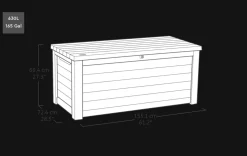 Signature 165 Gallon Deck Box - Walnut Brown