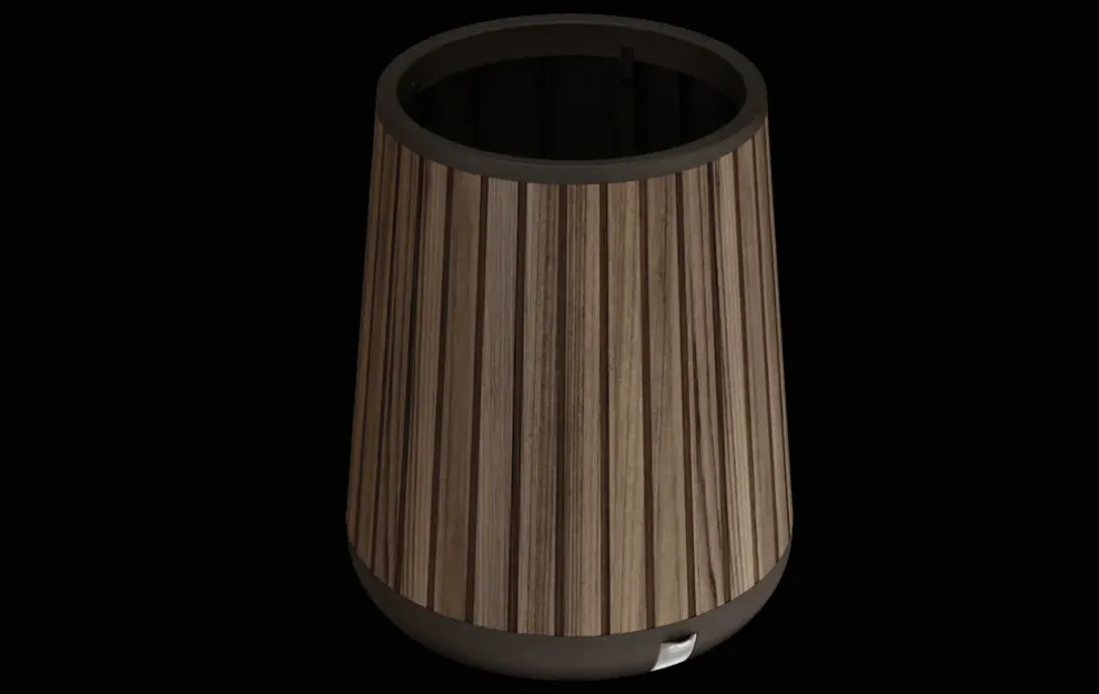 Signature Conical Planter - Rosewood Brown