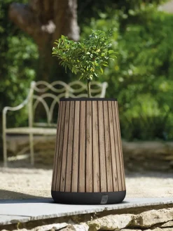 Signature Conical Tall Planter - Pine Brown