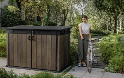 Signature Horizontal Storage Shed - Walnut Brown