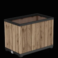 Signature Rectangular Tall Planter - Pine Brown